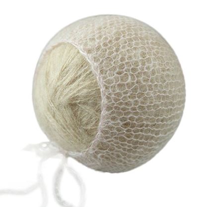 Newborn Baby Photo Prop Hand Knit Mohair Baby Bonnet - Don&Judy Newborn&Maternity photography props