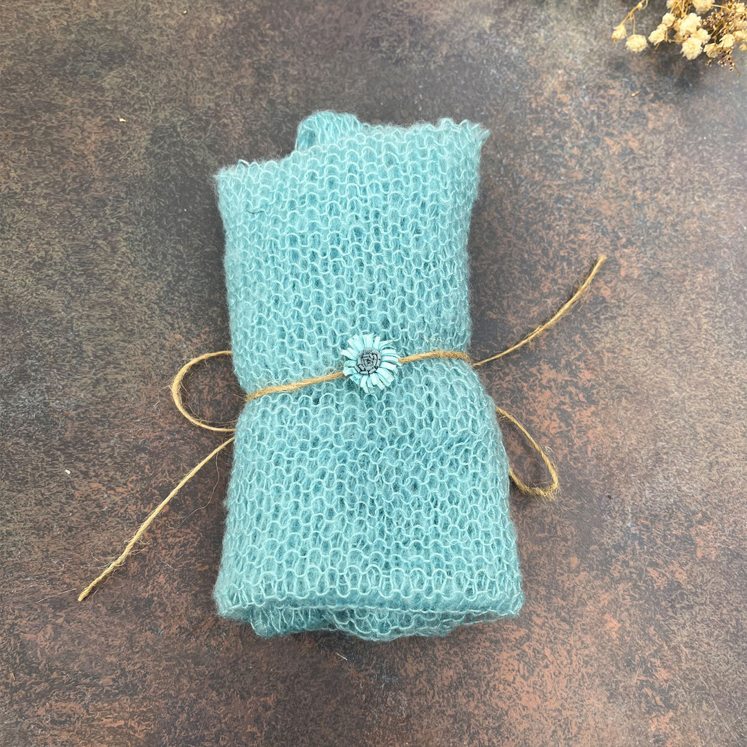 60x40cm Stretchy Wrap with Matched Headwear Set