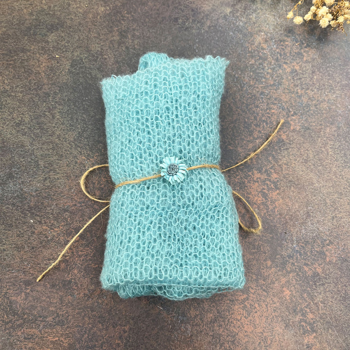 60x40cm Stretchy Wrap with Matched Headwear Set