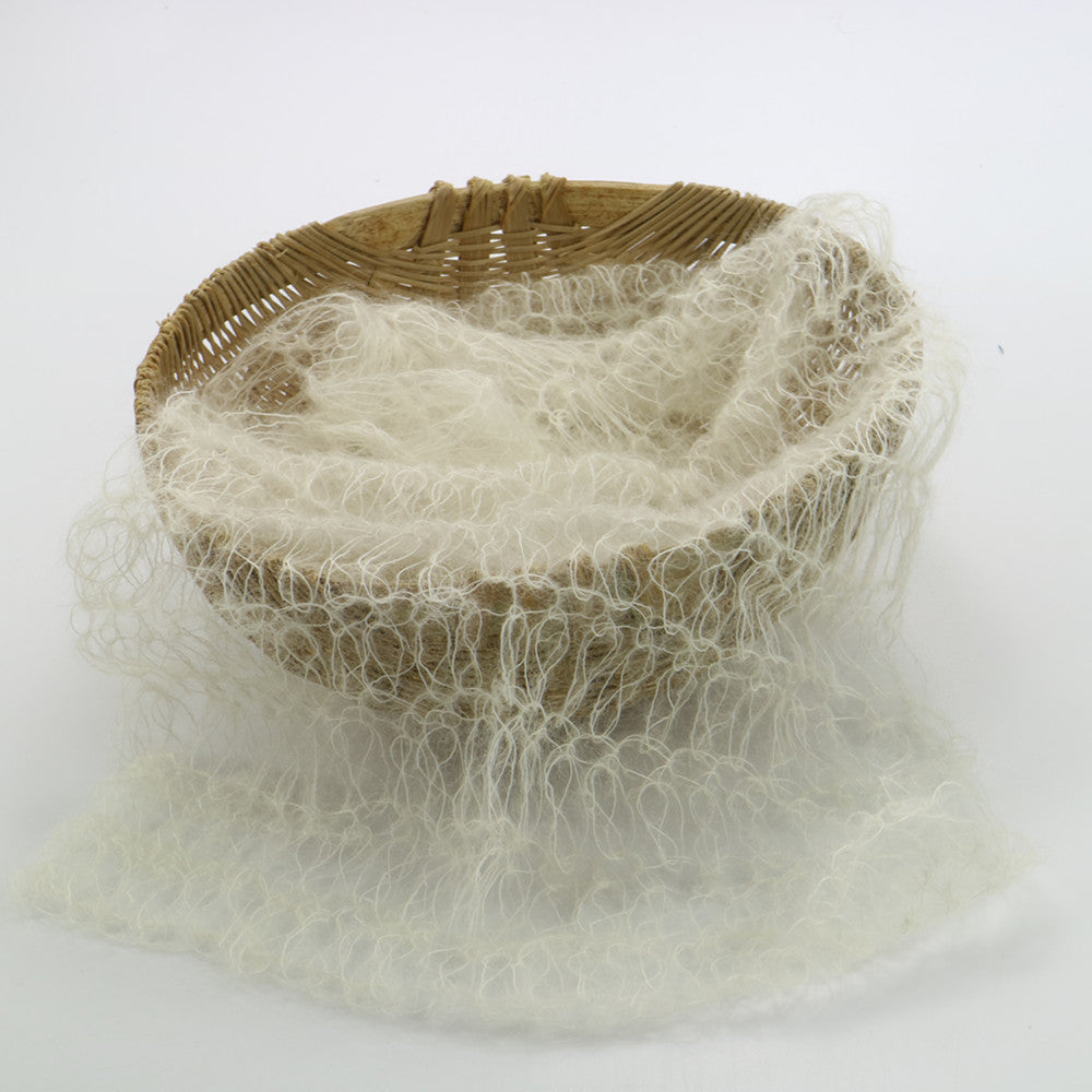 Mohair Newborn Wrap Newborn Wraps Crochet Newborn Wraps for Photography Newborn Photo Props 60x30CM - Don&Judy Newborn&Maternity photography props