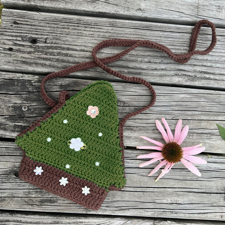 Hand-crocheted Christmas Bag Props - Don&Judy Newborn&Maternity photography props