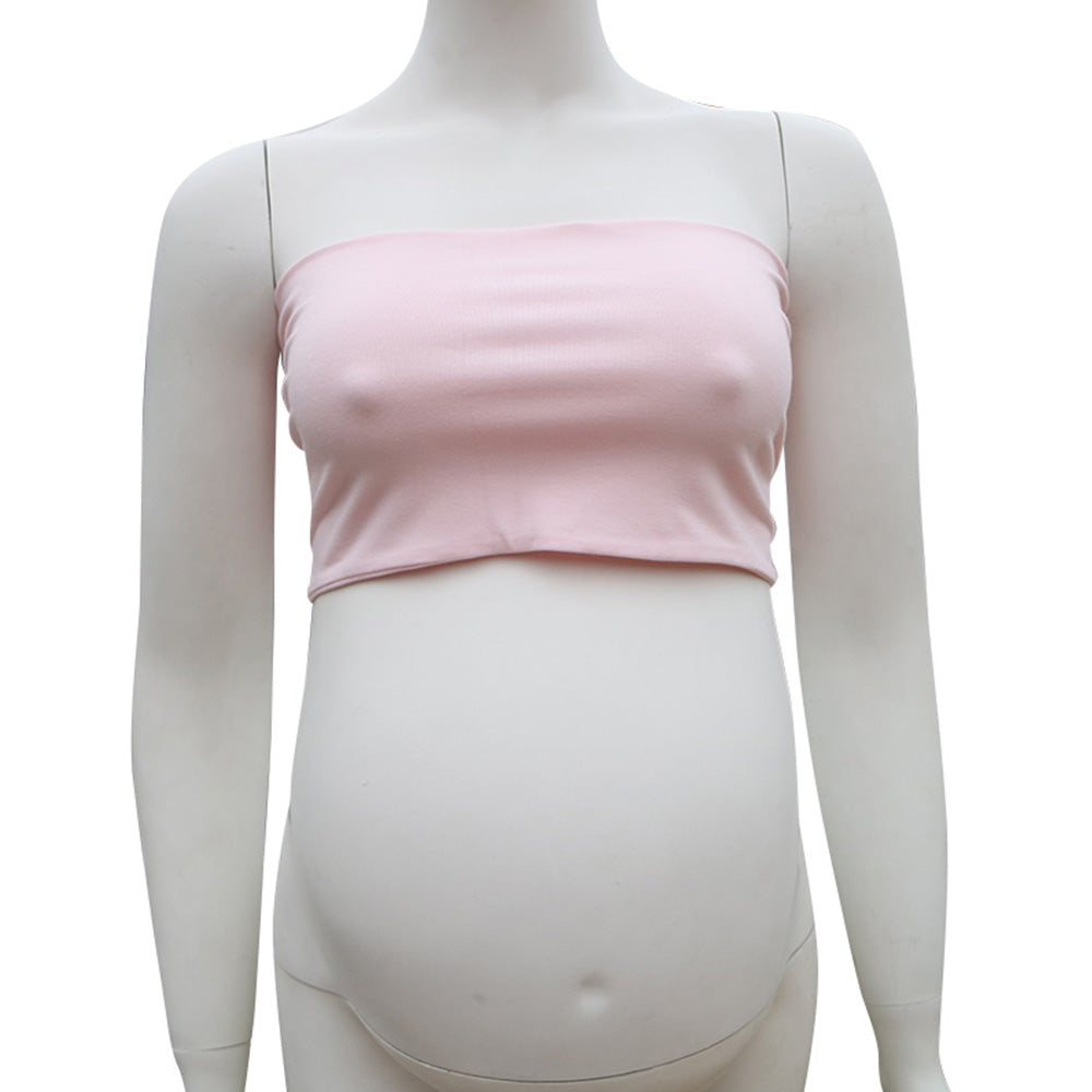 Clearance Stretchy Cotton Boob Tube Top Maternity Photo Dresses - Don&Judy Newborn&Maternity photography props