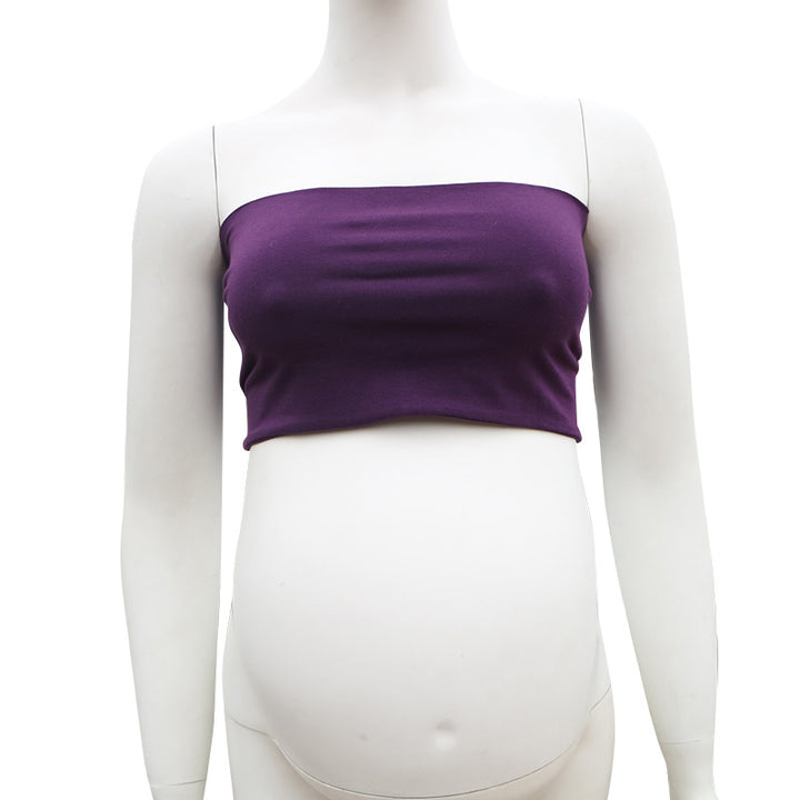 Clearance Stretchy Cotton Boob Tube Top Maternity Photo Dresses - Don&Judy Newborn&Maternity photography props