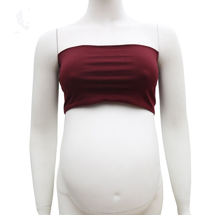 Clearance Stretchy Cotton Boob Tube Top Maternity Photo Dresses - Don&Judy Newborn&Maternity photography props