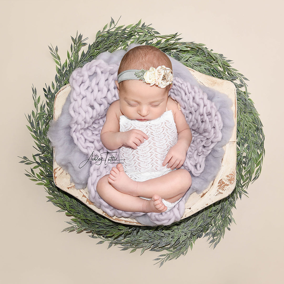 50x40cm Wool Handspun Chunky Knitted Newborn Blanket for Photography Newborn Photo Props - Don&Judy Newborn&Maternity photography props