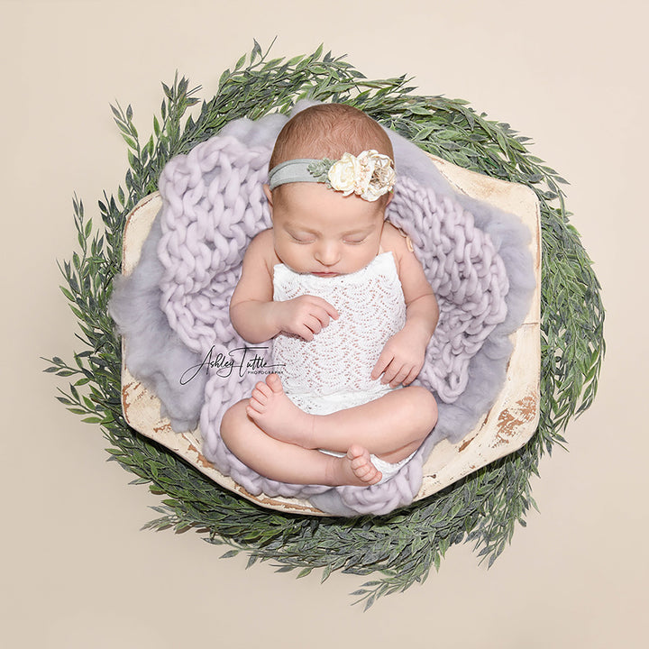 50x40cm Wool Handspun Chunky Knitted Newborn Blanket for Photography Newborn Photo Props - Don&Judy Newborn&Maternity photography props