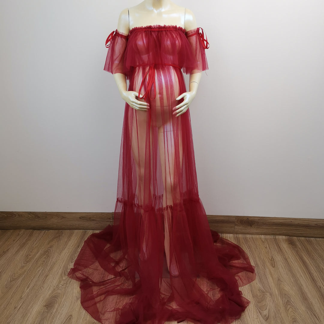 Dora Boob Tube Tulle Gown