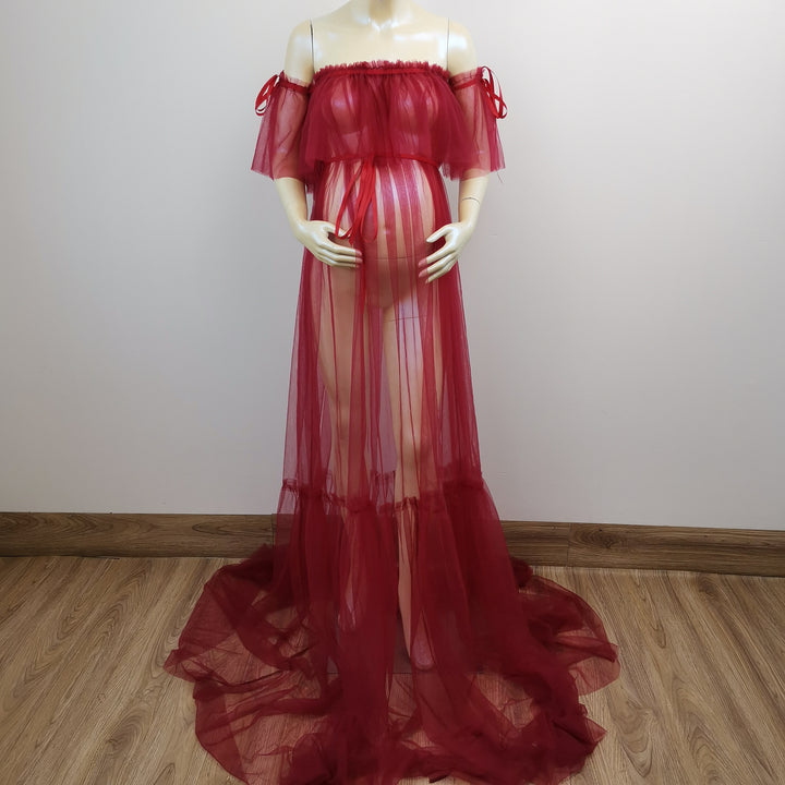 Dora Boob Tube Tulle Gown