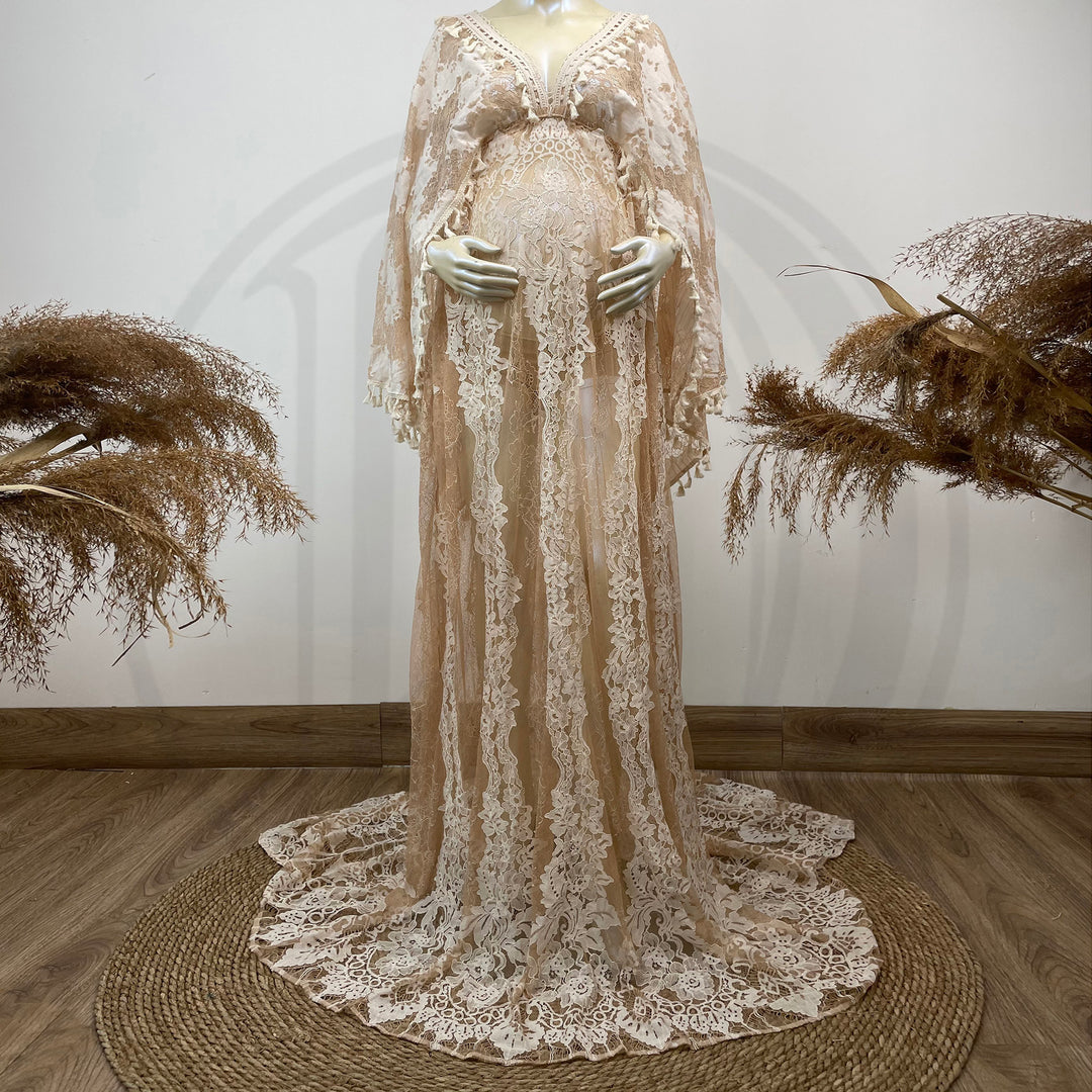 Joanne Khaki Boho Dress