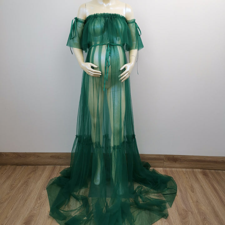 Dora Boob Tube Tulle Gown