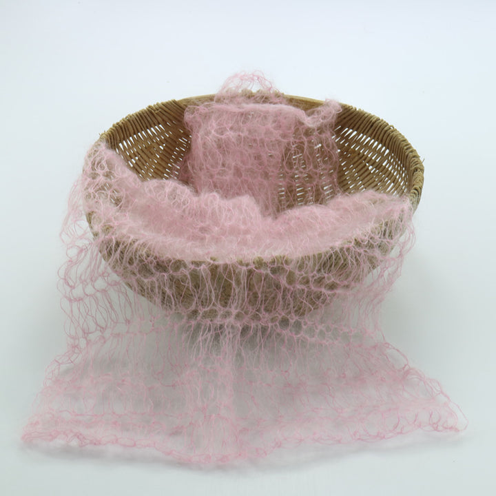 Mohair Newborn Wrap Newborn Wraps Crochet Newborn Wraps for Photography Newborn Photo Props 60x30CM - Don&Judy Newborn&Maternity photography props