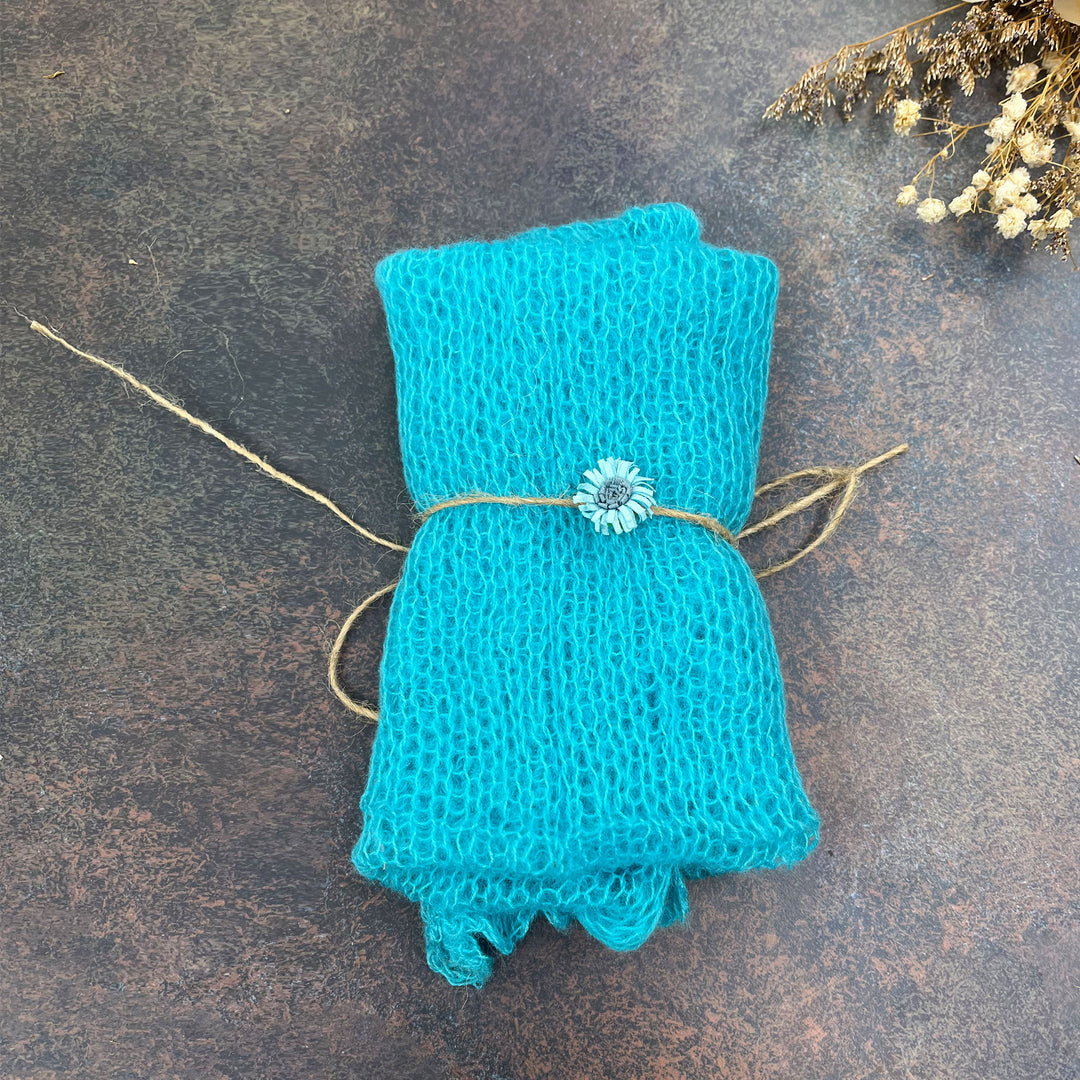 60x40cm Stretchy Wrap with Matched Headwear Set