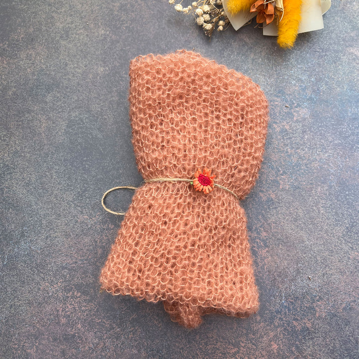 60x40cm Stretchy Wrap with Matched Headwear Set