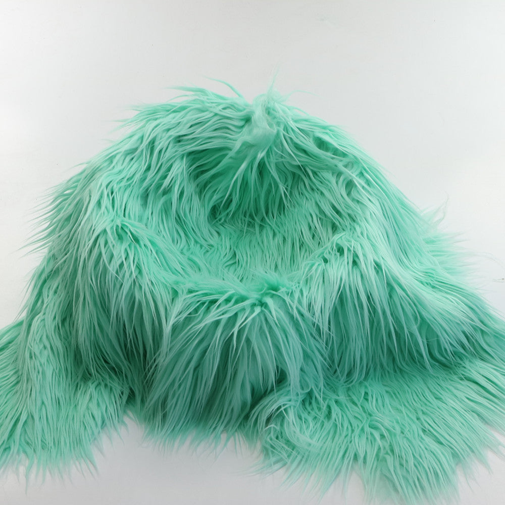 Mongolia Faux Fur Baby Photoshoot Blanket Backdrop Basket Fillers Newborn Photography Props - Don&Judy Newborn&Maternity photography props